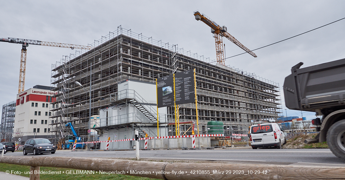 29.03.2023 - Baustelle REVO und Umgebung in Neuperlach